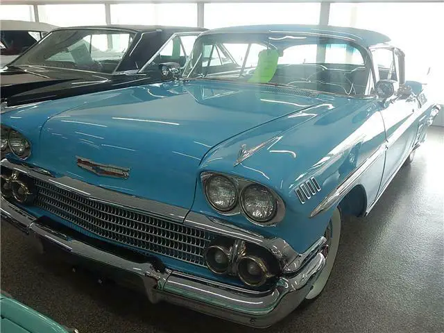 1958 chevrolet impala 0 miles blue 2 dr hard top 283 automatic