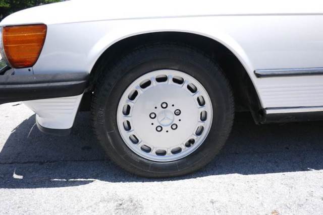 1989 mercedes-benz 560 sl white/burgundy leather!