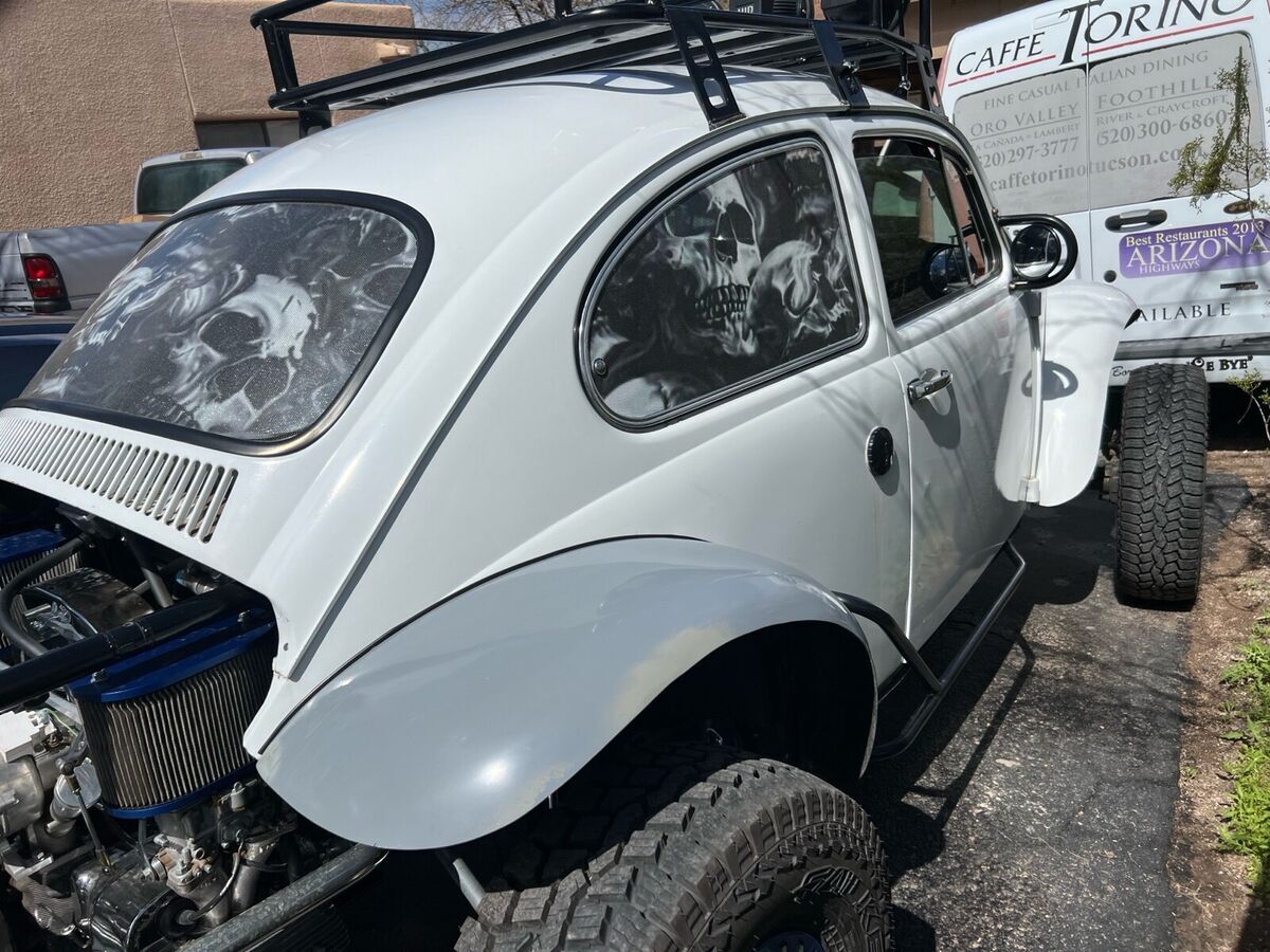1965 volkswagen dune buggy coupe white baja