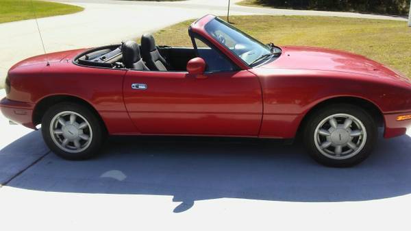 mazda miata na 1.6 â˜† 2 owner â˜† 109k â˜† all original â˜† needs nothing â˜† red & black