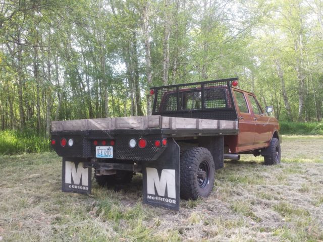 1991 ford f-350 custom crew cab pickup 4-door 7.3l