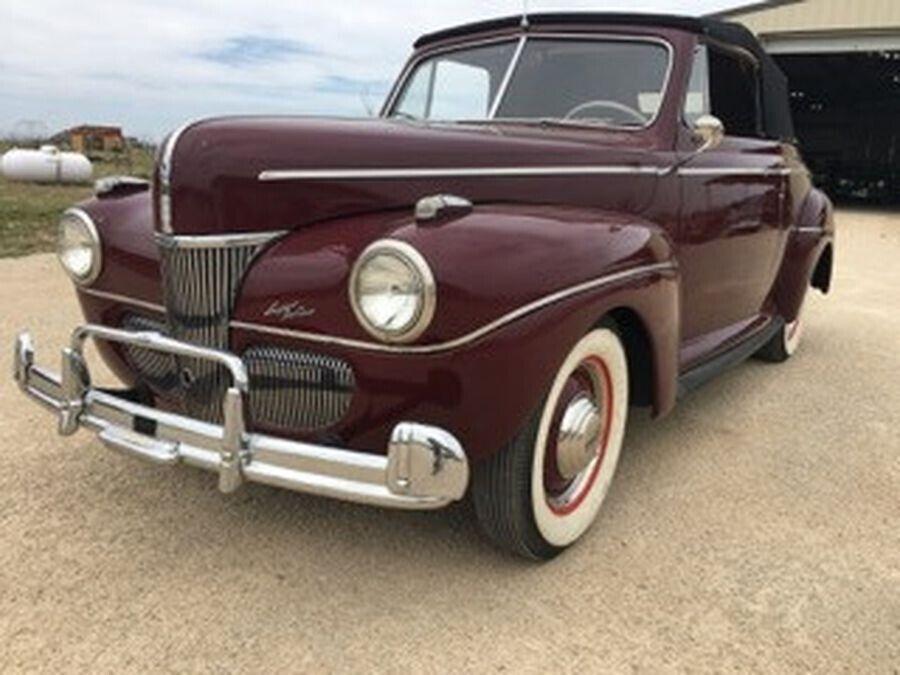 1941 ford super deluxe convertible coupe with new top 74913 miles