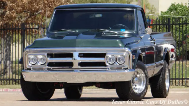 1970 gmc custom 2500 pickup green big block clean video