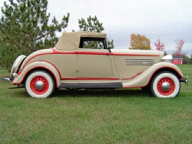 1934 chrysler ca convertible yellow rumble seat