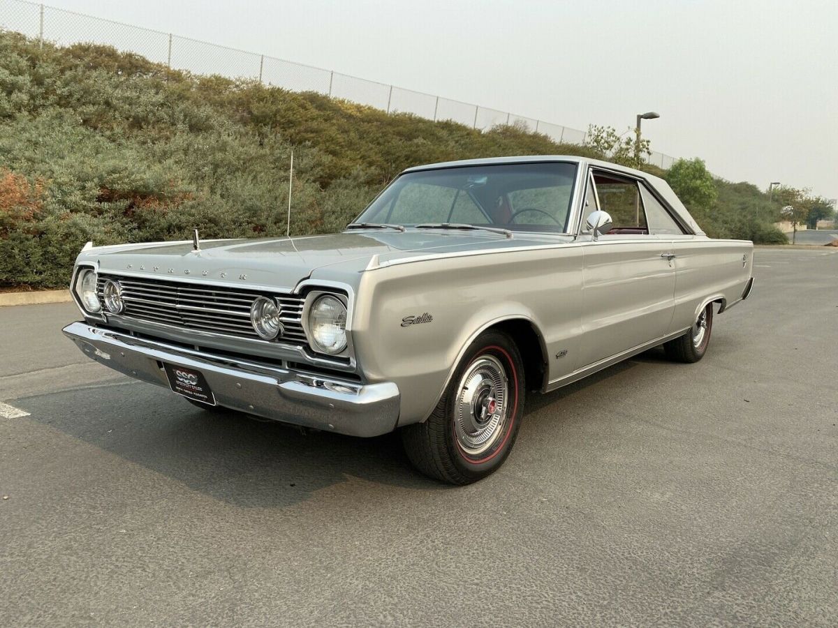 1966 plymouth hemi satellite 71727 miles silver coupe automatic