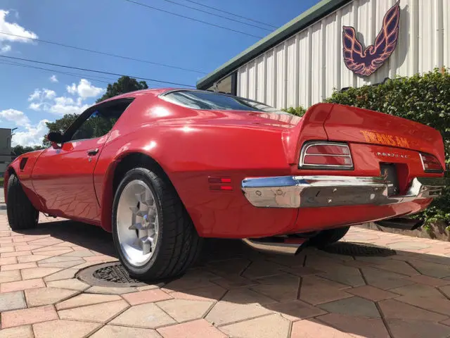 1973 pontiac trans am 531 miles buccaneer red coupe 455 4 speed manual