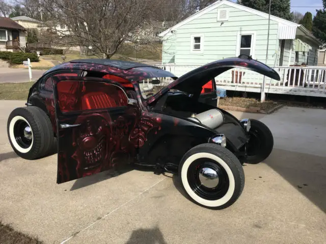 1976 volkswagen beetle bug clown car