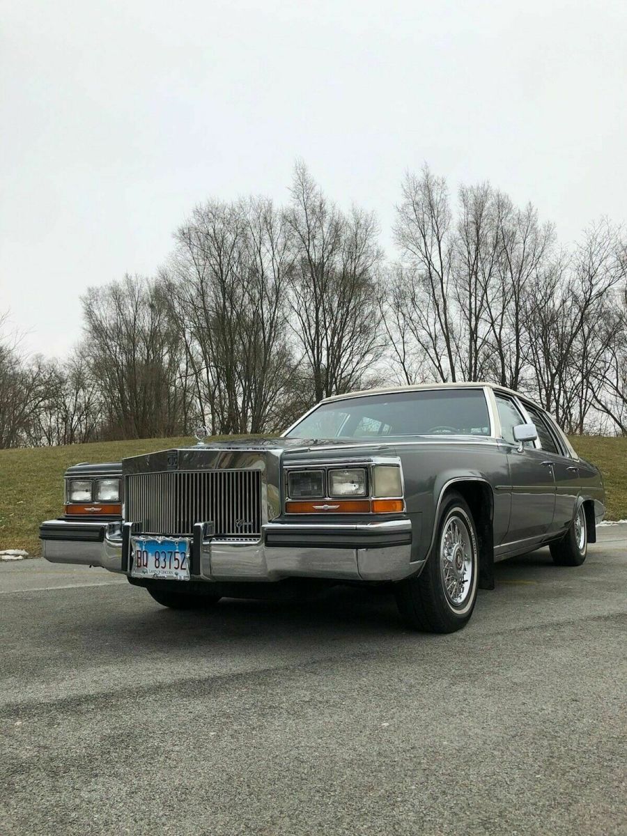 1989 cadillac brougham sedan grey rwd automatic d'elegance