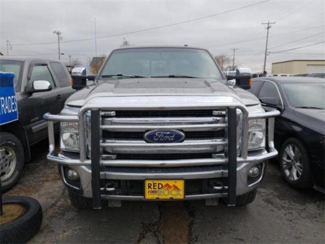 2015 ford f-250 super duty lariat 4x4 lariat 4dr crew cab 6.8 ft. sb pickup for sale in bonetraill, north dakota