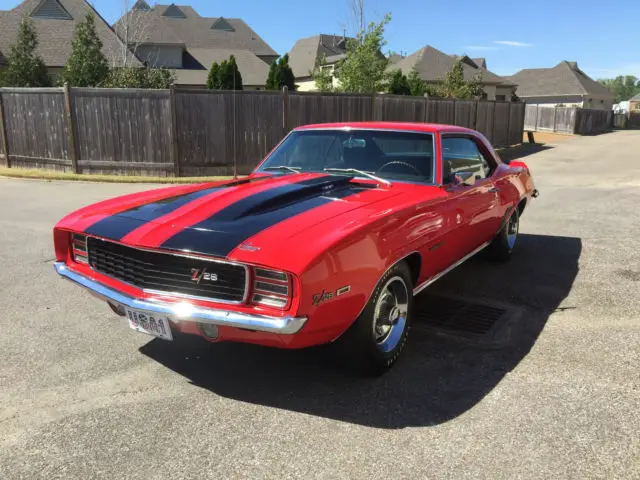 1969 garnet red z28 rally sport camaro, 302, 4-sp