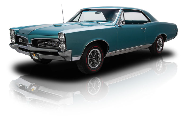restored numbers matching gulf turquoise gto 400/335 hp v8 3 speed auto ps
