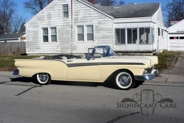 1957 ford fairline 500 sunliner convertible custom stripes! great runner reduced