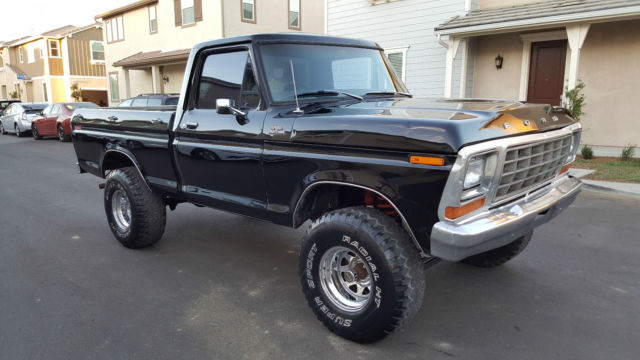 1978 ford f150 short bed 4x4 rebuilt 351m v8 4-speed runs amazing 4wd shortbox