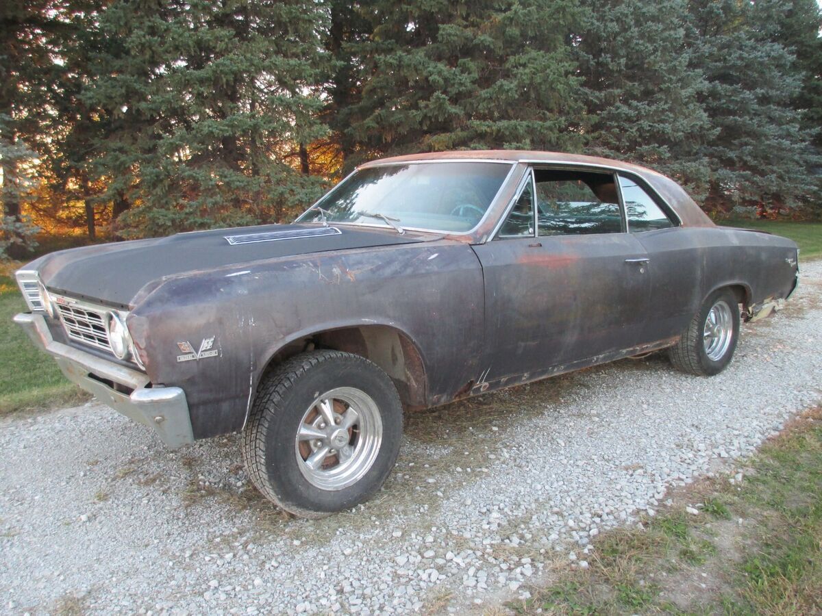 67 chevelle ss 396 true 138 super sport royal plum 4 speed 12 bolt malibu 1967