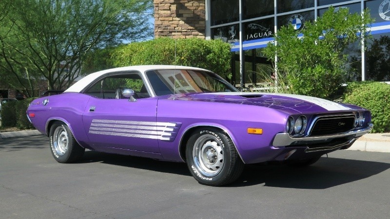 1974 dodge challenger 63000 miles "plum crazy" coupe 383 a