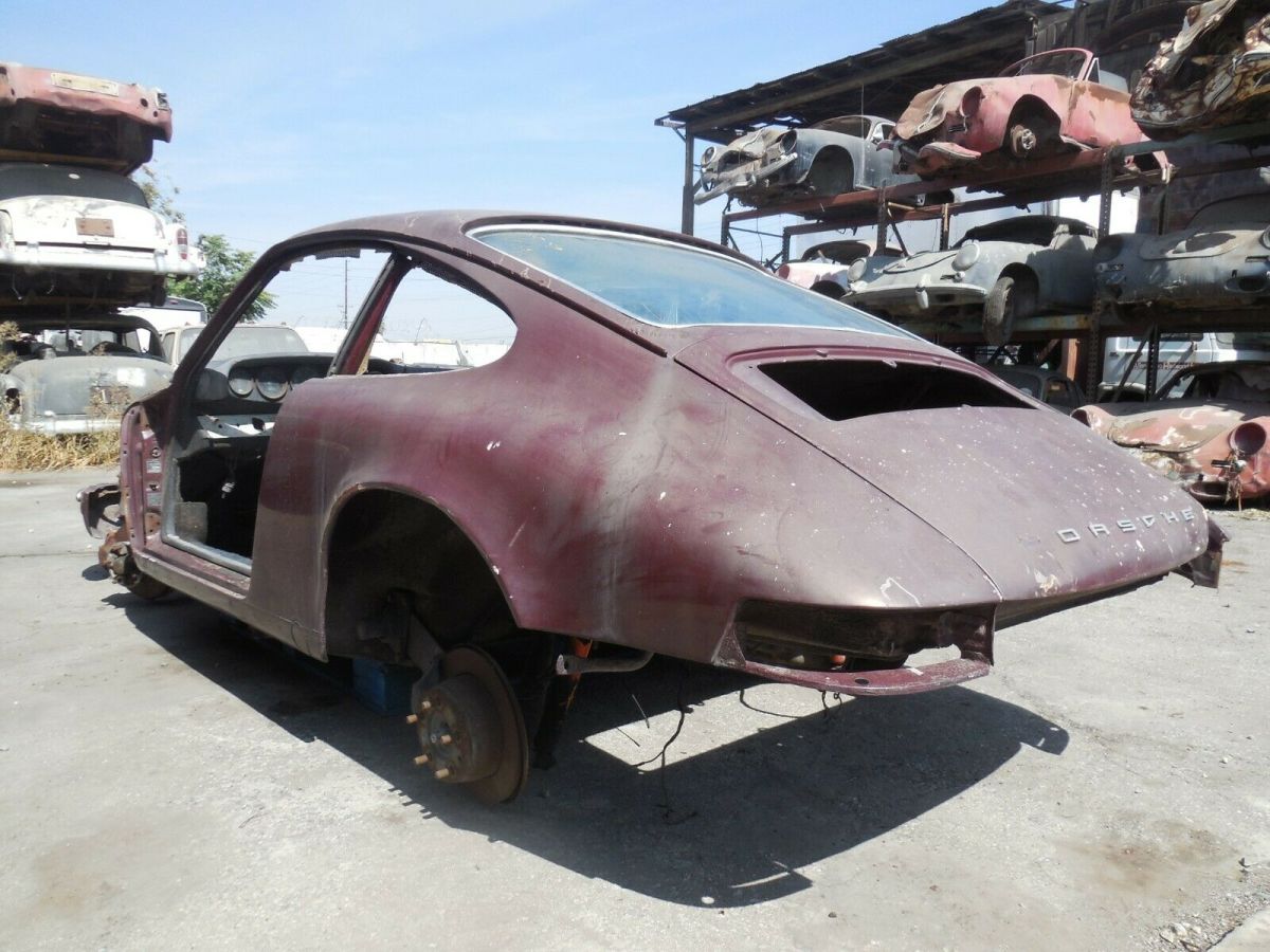 1969 porsche 912 non-sunroof coupe project car for parts or restoration lwb