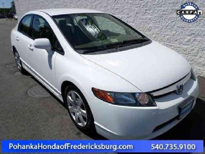 2008 honda civic sdn lx in fredericksburg, va