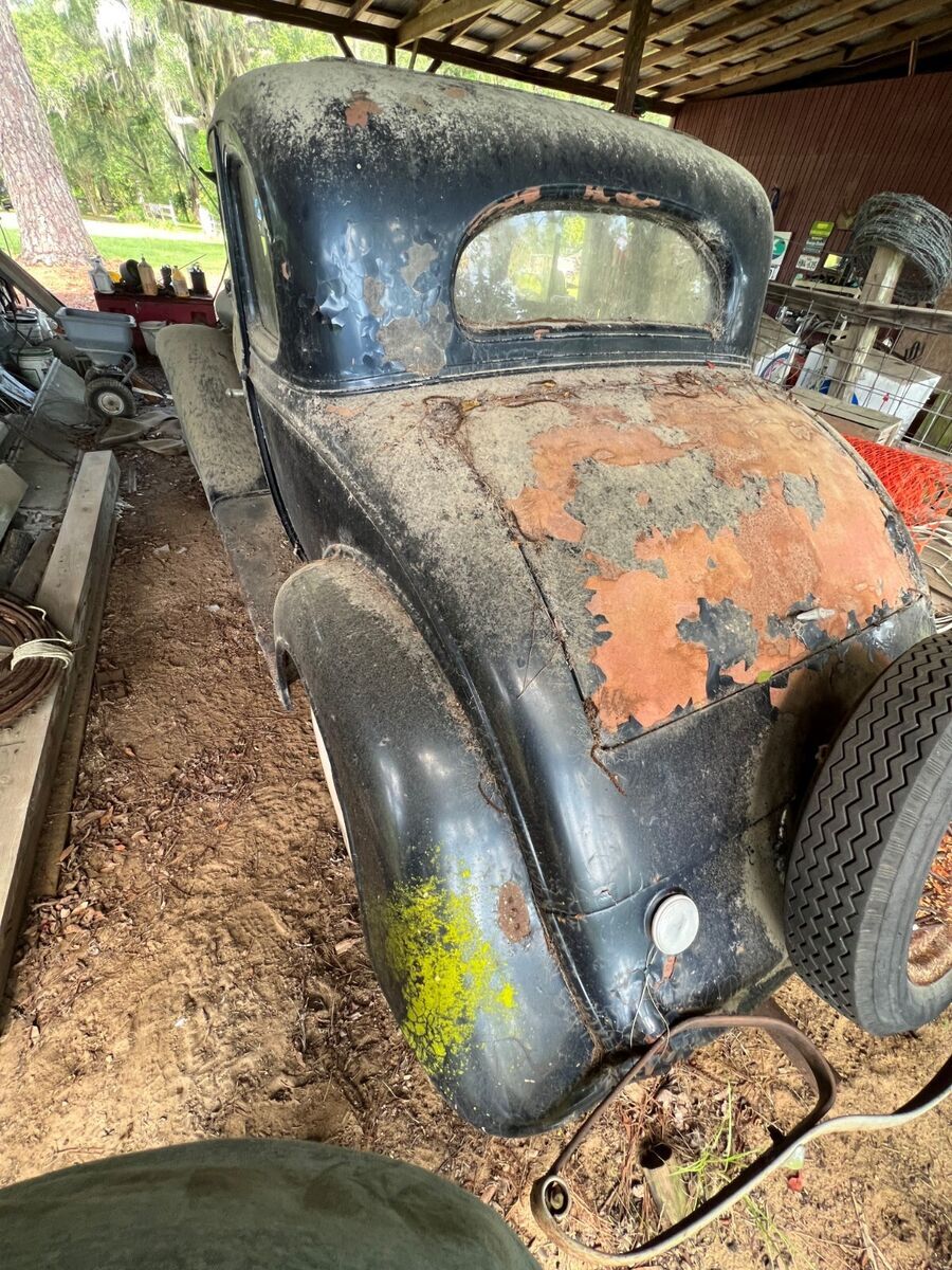1934 chevy deluxe coupe barn kept