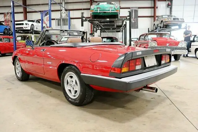 1986 alfa romeo spider 78256 miles ross alfa convertible 2.0l i6 5-speed manual
