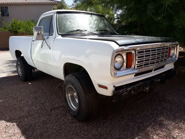 runs drives 1978 dodge 4x4 power wagon rust free short bed w150 custom