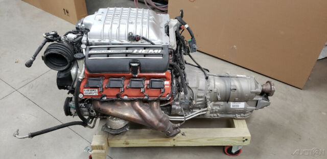 2015 dodge srt hellcat complete engine with auto transmission harness rear end
