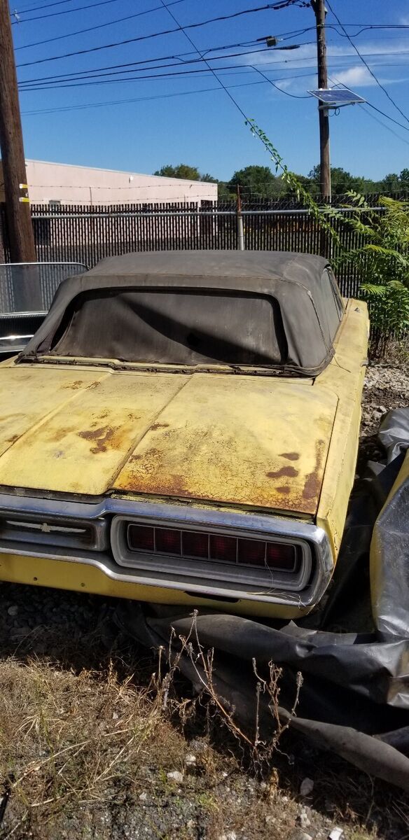 1965 ford thunderbird convertible yellow