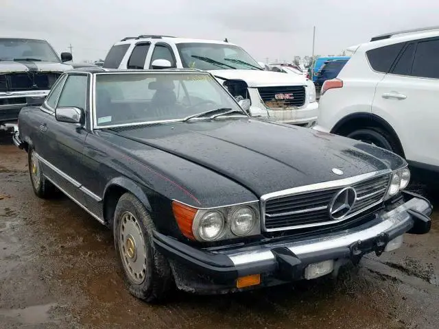 1988 mercedes-benz 560 series 560sl/ clean title 148405 miles black convertible