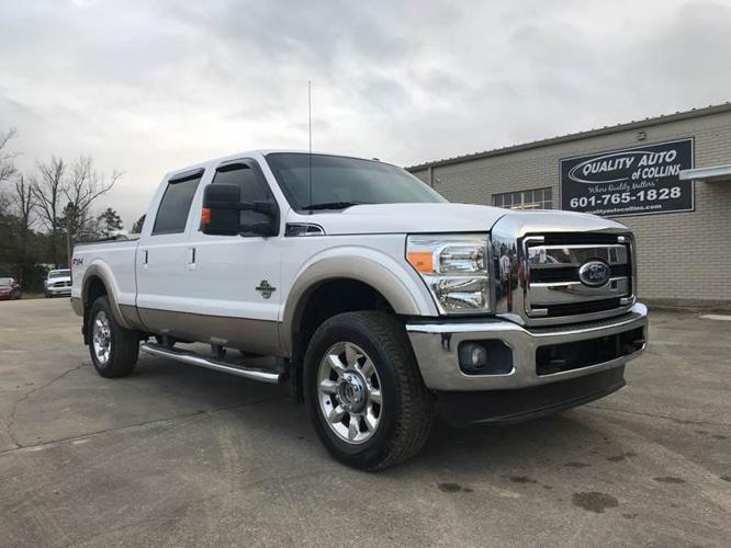 used 2011 ford f250 4x4 crew cab lariat collins, ms 39428 for sale in collins, mississippi