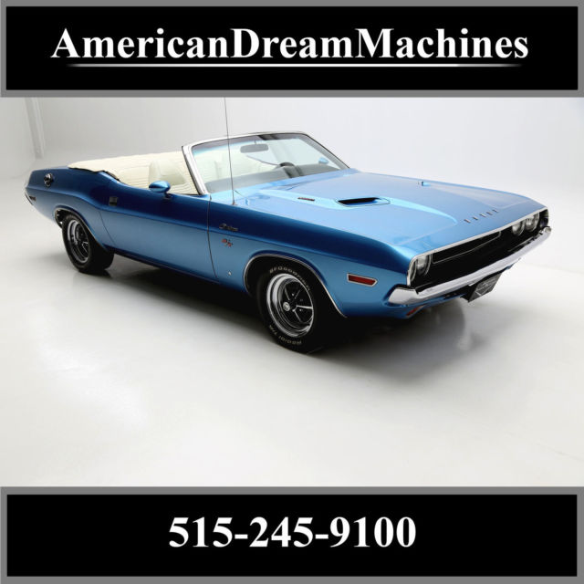 1970 dodge challenger rt convertible, low miles, numbers matching big block