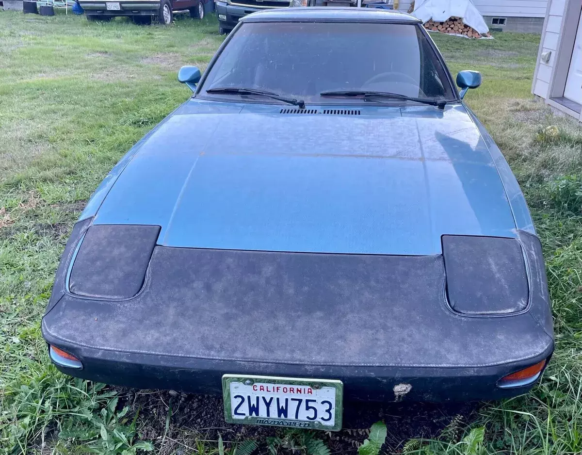 1983 mazda rx-7 blue rwd manual