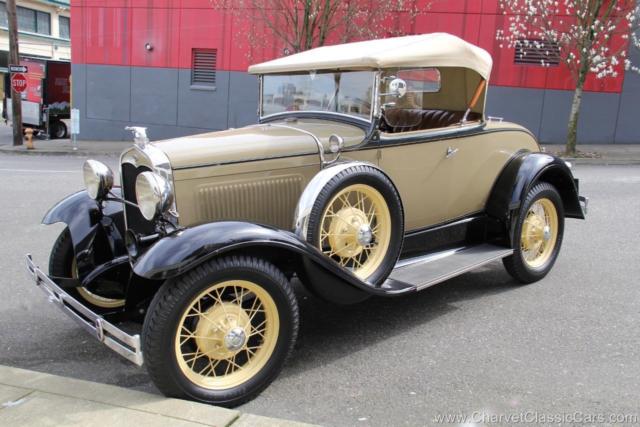 1931 ford model a rumble seat roadster. excellent! see video