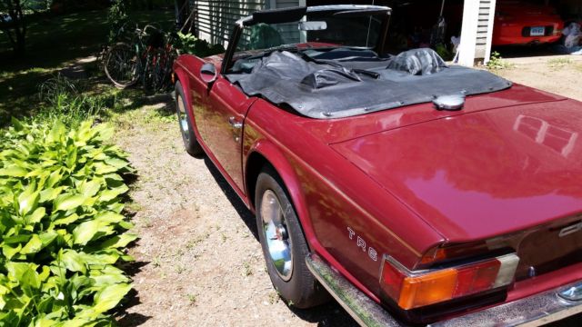 1970 triumph tr-6 convertible classic british sports car