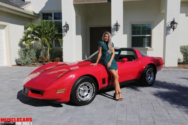 1981 red corvette beautiful condition, 350 300hp