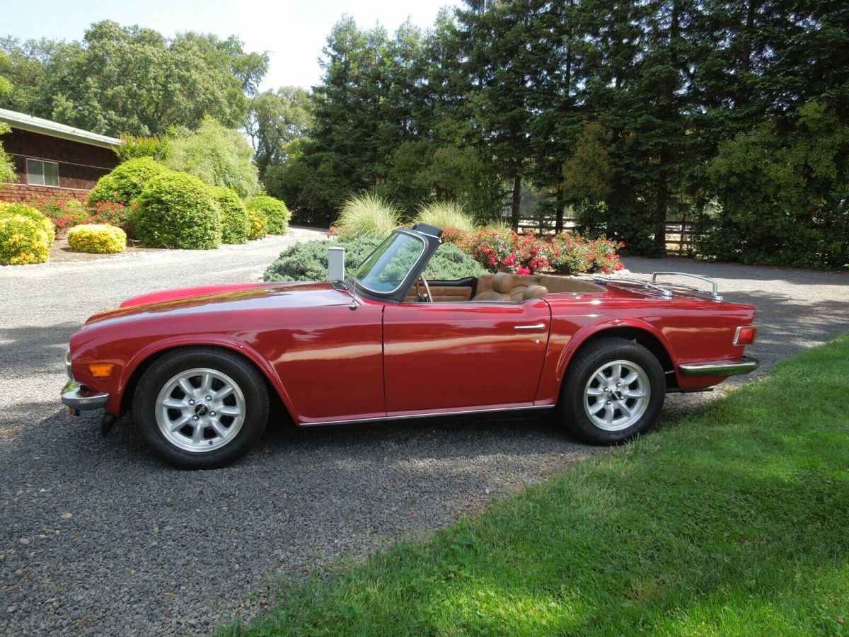 1975 triumph tr6 fuel injected v-6 5-speed restored custom