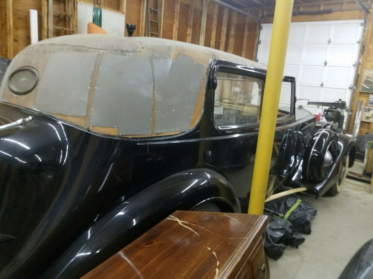 1937 packard twelve lebaron town cabriolet