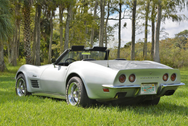 1972 chevrolet corvette lt1 convertible "4 spd/build sheet/57,478 miles"