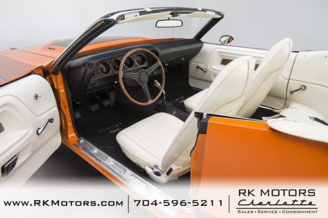 1970 dodge challenger r/t go mango convertible 440 magnum v8 4 speed manual