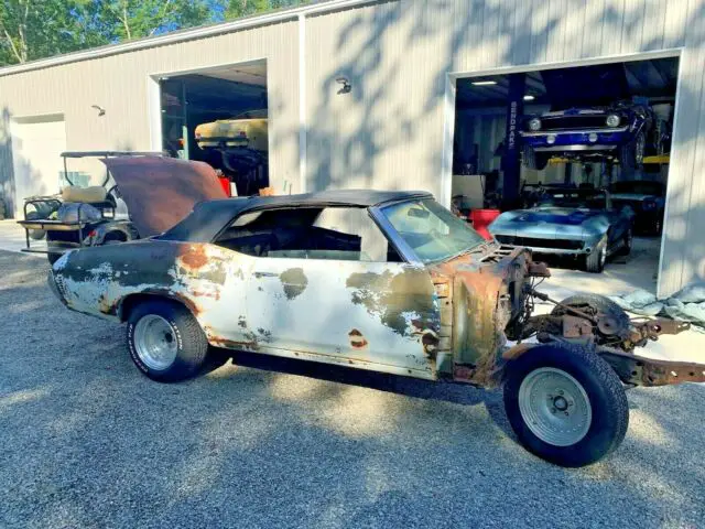 1972 chevelle convertible roller project