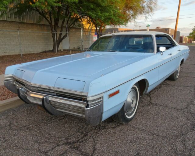1972 dodge monaco 4 dr hardtop rot free az car 400 v8 loaded clean runs