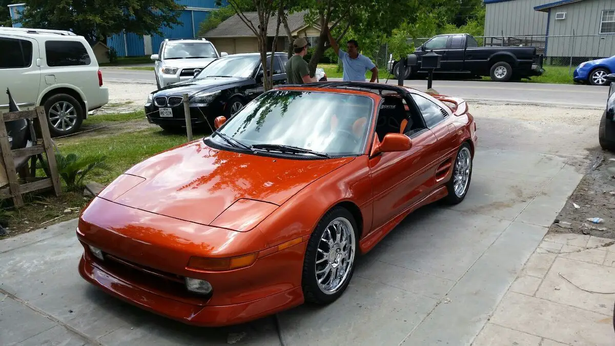 valencia orange 1993 toyota mr2 2 liter turbo 4 cylinder 5 sped manual