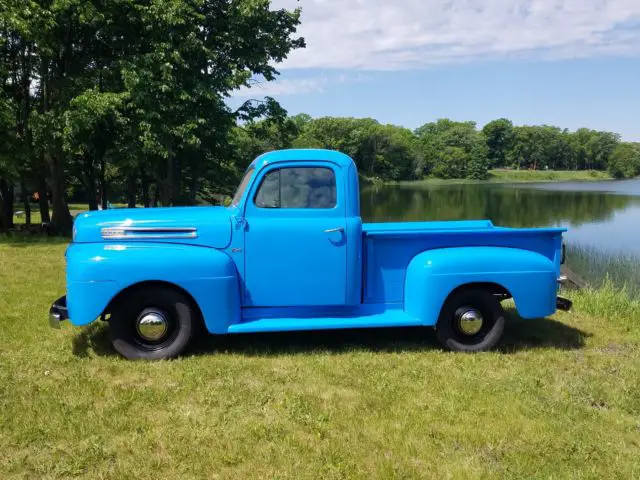 1950 ford f-1 pickup truck flathead v8 original restored f1 short box 1/2 ton