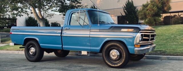 1971 ford f250 blue rwd automatic camper special