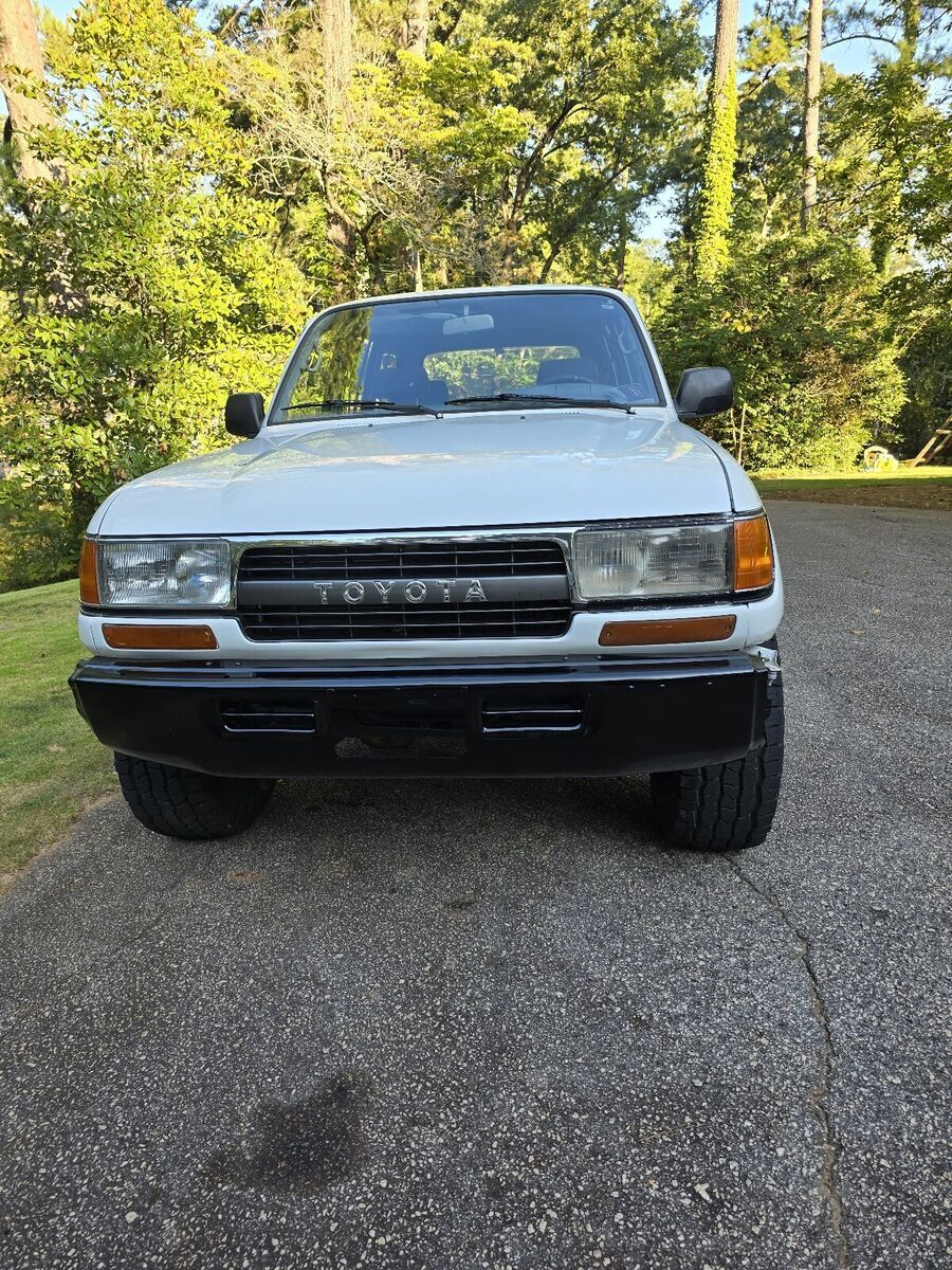 1991 toyota land cruiser white fj80