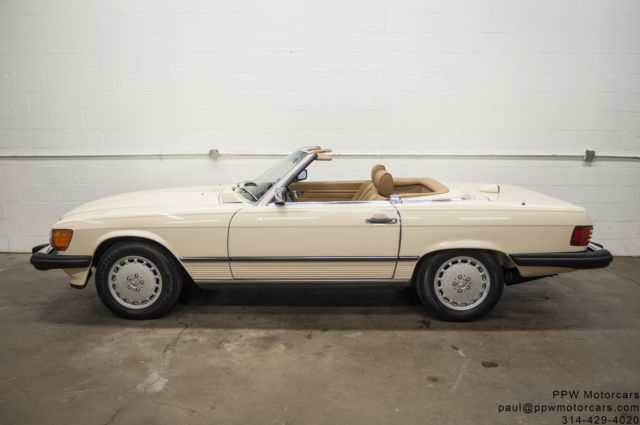 1987 mercedes-benz 560sl only 63,976 miles! just two owners! original paint!