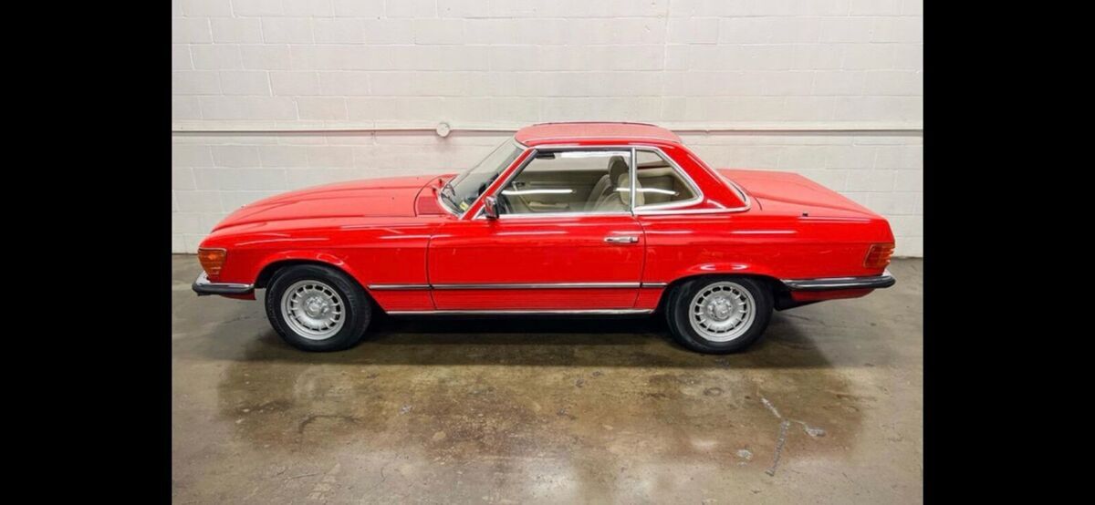 1978 mercedes-benz 280 sl red rwd automatic