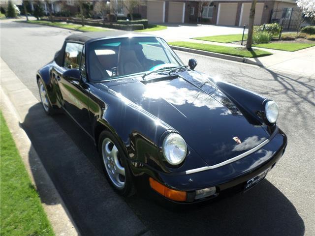 1992 porsche 911 america roadster 67,866 miles black flat 6 cylinder engine 3