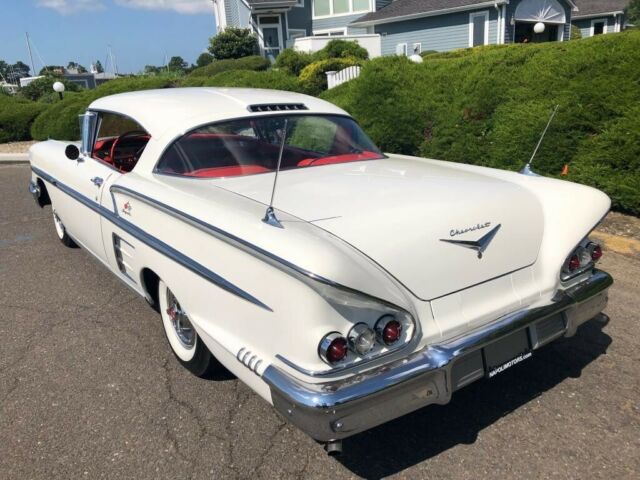 1958 chevrolet impala coupe white 348/tri-power spectacular