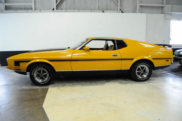 1971fordmustangmach 195752 milesyellowfastbackspecialty sales classics – pleasan