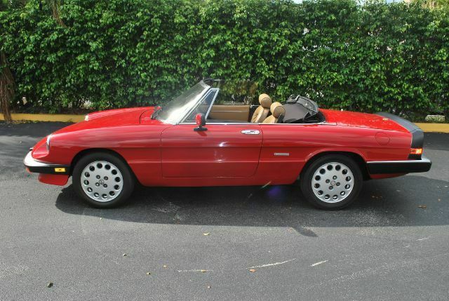 1989 alfa romeo spider graduate 102867 miles red convertible l4, 2.0l manual 5-s