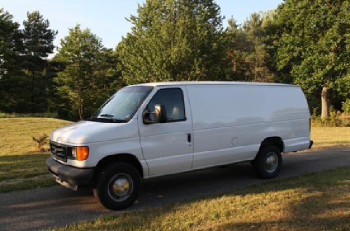 obo 2005 ford e350 diesel super duty cargo van in pittsburgh, pa